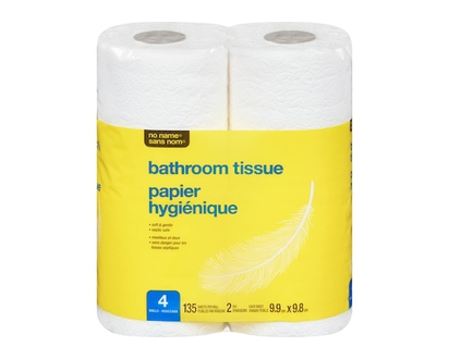 No Name Regular Rolls Bathroom Tissue 4 Pack - 4.0 EA