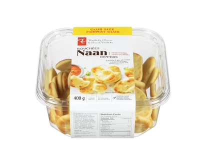 le Choix du Président Bouchées de pains plats naan traditionnel, Format Club - 400.0 G