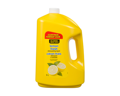 Sans Nom Détergent à vaisselle citron frais, Format Club - 5.0 L