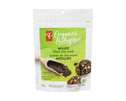 PC Organics Organic Milled Black Chia Seeds - 150.0 G
