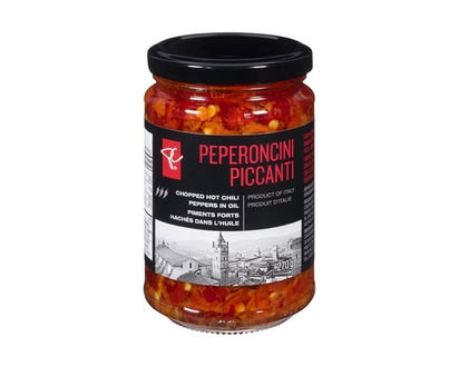 PC Black Label Peperoncini Chopped Hot Chili Peppers In Oil - 270.0 G
