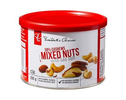 President's Choice Mixed Nuts with Sea Salt - 200.0 G