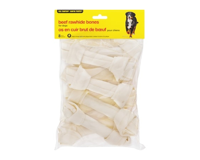 No Name Beef Rawhide Bones Dog Treats - 1.0 EA