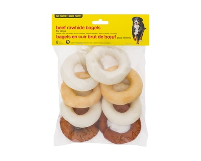 No Name Beef Rawhide Bagels Dog Treats - 1.0 EA
