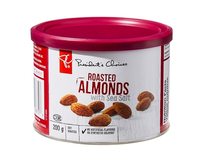 President's Choice Roasted Almonds with Sea Salt - 200.0 G