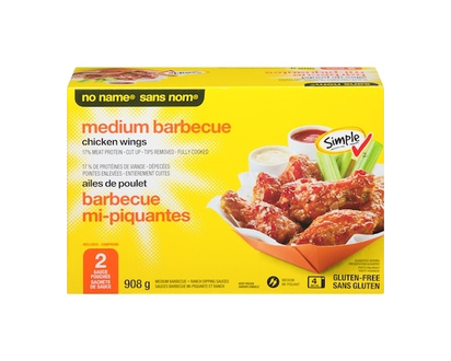 Sans Nom Ailes de poulet BBQ mi-piquantes - 908.0 G