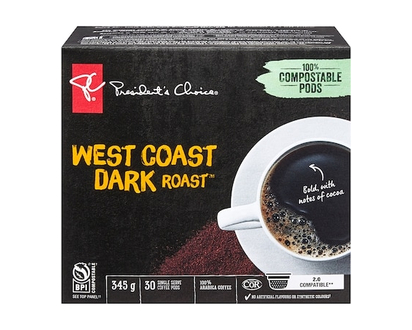 President's Choice Café café noir de la côte ouest gourmet format club - 30 CHA