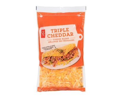 le Choix du Président Mélange de fromages râpés triple cheddar - 620.0 G
