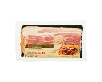 President's Choice Free From Bacon Naturally Smoked - 0.375 KG