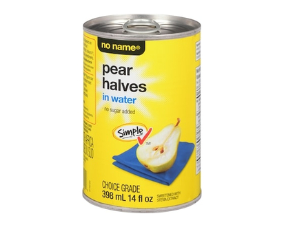 No Name Pear Halves in Water - 398.0 ML