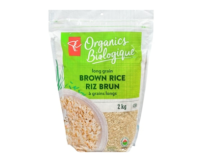 PC Organics Organic Long Grain Brown Rice - 2.0 KG
