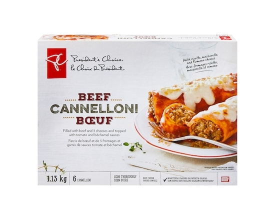 President's Choice Beef Cannelloni - 1.13 KG