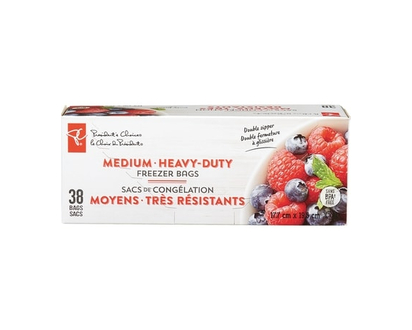 President's Choice Medium Heavy Duty Freezer Bags - 38.0 EA