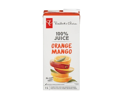 President's Choice Jus à 100 % orange et mangue - 1 L