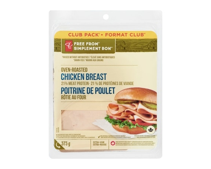 President's Choice Free From Oven-Roasted Chicken Breast - 375.0 G