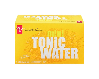 President's Choice Mini Tonic Water 6 Pack - 222.0 ML