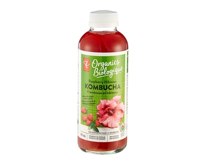 PC Organics Raspberry Hibiscus Kombucha - 473.0 ML