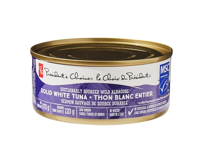 President's Choice Thon blanc entier, germon sauvage - 170 G