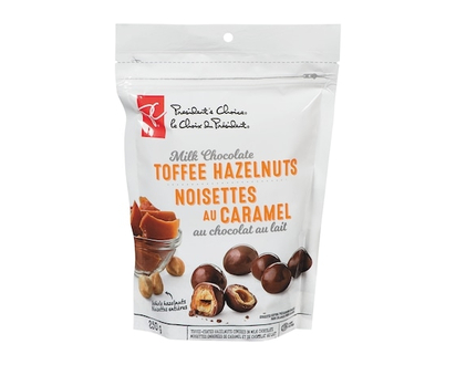 President's Choice Noisettes au caramel au chocolat au lait - 250 G