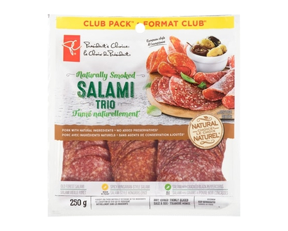 President's Choice Salami Trio, Club Pack - 250.0 G