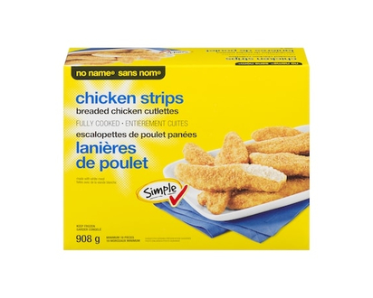 No Name Breaded Chicken Cutlettes Chicken Strips - 908.0 G