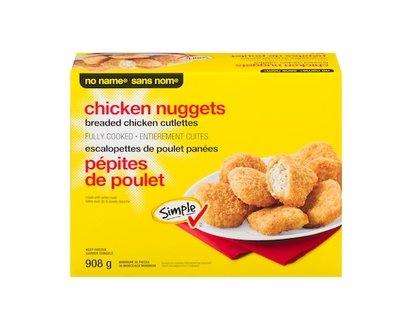 No Name Fully Cooked, Breaded Chicken Nuggets Cutlettes - 908.0 G