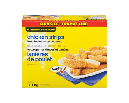 Sans Nom Lanières de poulet format Club - 1810.0 G
