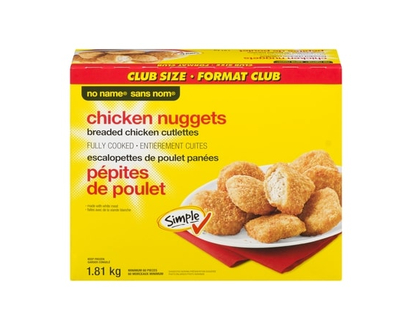 No Name Breaded Chicken Cutlettes Chicken Nuggets Club Size - 1810.0 G