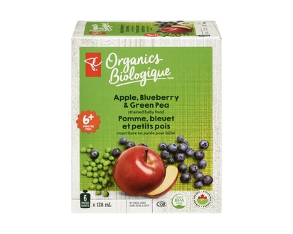 PC Organics Apple, Blueberry Green Pea - 768.0 ML