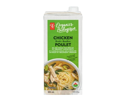 PC Organics Chicken Broth Reduced Sodium - 900.0 ML