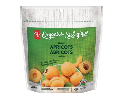PC Organics Dried Apricots - 250.0 G