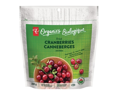PC Organics Dried Cranberries - 250.0 G