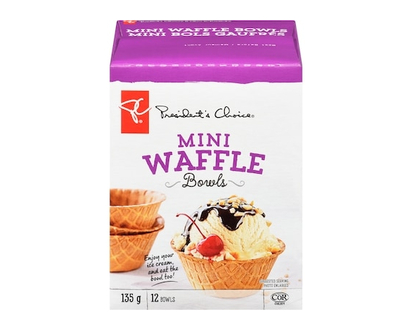 President's Choice Mini Waffle BowlsÂ - 135.0 G