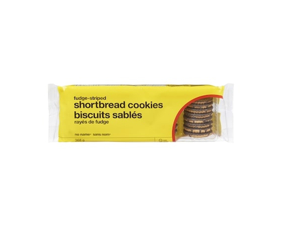 No Name Fudge-Striped Shortbread Cookies - 368.0 G