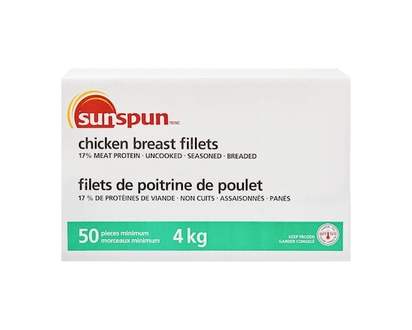 Filets de poitrine de poulet - 4.0 KG