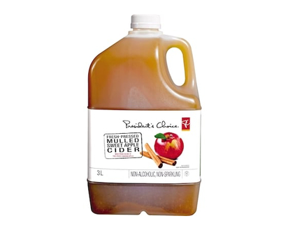 President's Choice Apple Cider, Mulled Sweet - 3.0 L