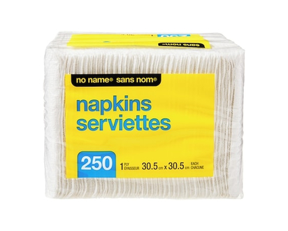 No Name 1 Ply Napkins 250 Pack - 1.0 EA