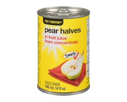 No Name Pear Halves in Fruit Juice from Concentrate - 398.0 ML