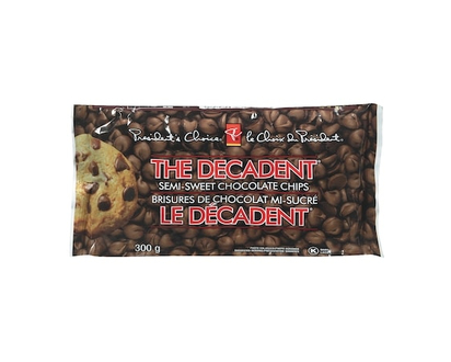President's Choice The Decadent Semi-Sweet Chocolate Chips - 300.0 G