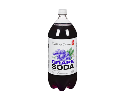 le Choix du Président Soda Au Raisin À Arôme Naturel - 2.0 L