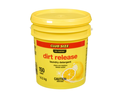 No Name Lemon Scent Dirt Release Powder Laundry Detergent, Club Pack - 14.5 KG