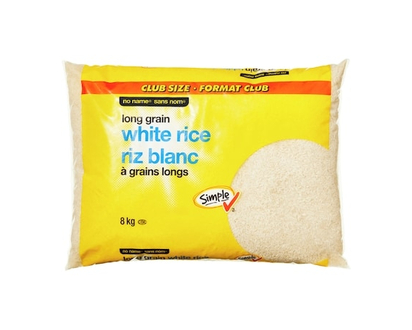 No Name Long Grain White Rice Club Size - 8.0 KG