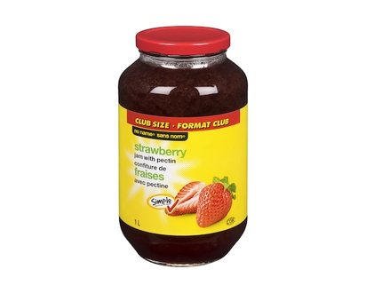 No Name Strawberry Jam with Pectin - 1.0 L