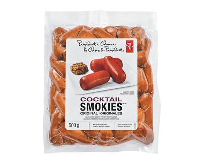 President's Choice Cocktail Sausage Smokies, Original - 500.0 G