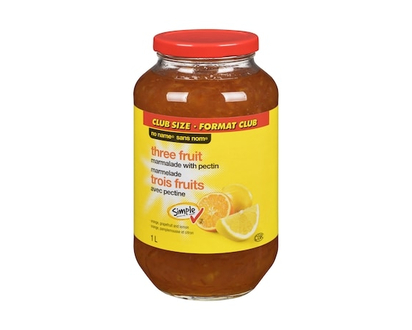 No Name Three-Fruit Marmalade with Pectin, Club Size - 1.0 L