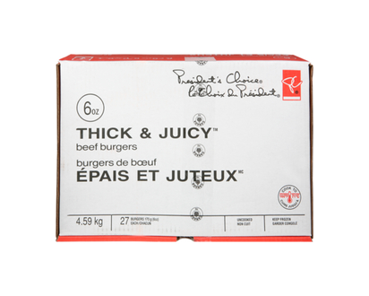 Burgers de bœuf Épais et juteuxMC, format club - 4.59 KG