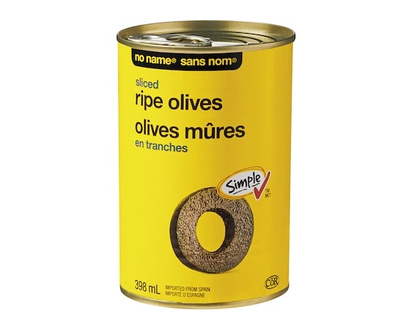 No Name Sliced Ripe Olives - 398.0 ML