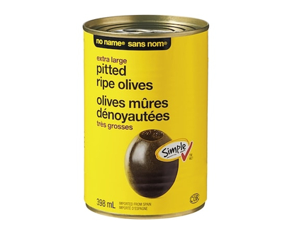 No Name Extra Large Pitted Ripe Olives - 398.0 ML