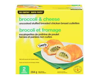 No Name Stuffed Breaded Chicken, Broccoli & Cheese (2 Pack) - 284.0 G