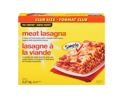 No Name Meat Lasagna - 2.27 KG